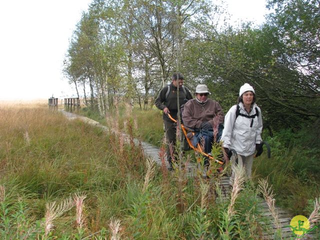 randonnée sportive avec joëlettes, Ovifat, 2012